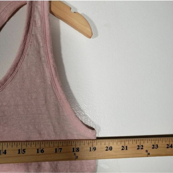 Express Linen Satin Soft Pink Flowy Tank Sleeveless Blouse Size L - Picture 6 of 7